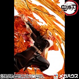 DEMON SLAYER KYOJURO RENGOKU FLAME BREATH GEM STATUA FIGURE MEGAHOUSE