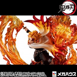 DEMON SLAYER KYOJURO RENGOKU FLAME BREATH GEM STATUA FIGURE MEGAHOUSE