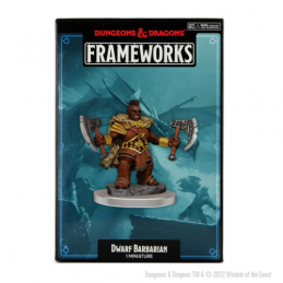 DUNGEONS AND DRAGONS FRAMEWORKS DWARF BARBARIAN FEMALE MODEL KIT MINIATURE FIGURE WIZKIDS