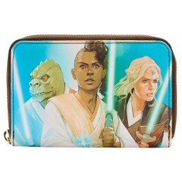 LOUNGEFLY STAR WARS HIGH REPUBBLIC COMIC COVER WOMAN ZIP WALLET