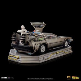 RITORNO AL FUTURO DELOREAN DELUXE FULL SET ART SCALE 1/10 STATUA FIGURE IRON STUDIOS