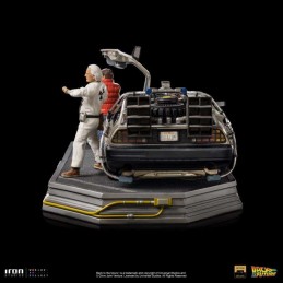 RITORNO AL FUTURO DELOREAN DELUXE FULL SET ART SCALE 1/10 STATUA FIGURE IRON STUDIOS