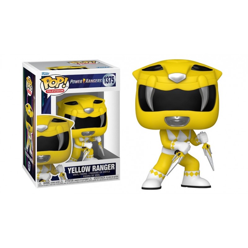 FUNKO POP! POWER RANGERS YELLOW RANGER BOBBLE HEAD FIGURE FUNKO