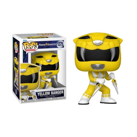 FUNKO POP! POWER RANGERS YELLOW RANGER BOBBLE HEAD FIGURE