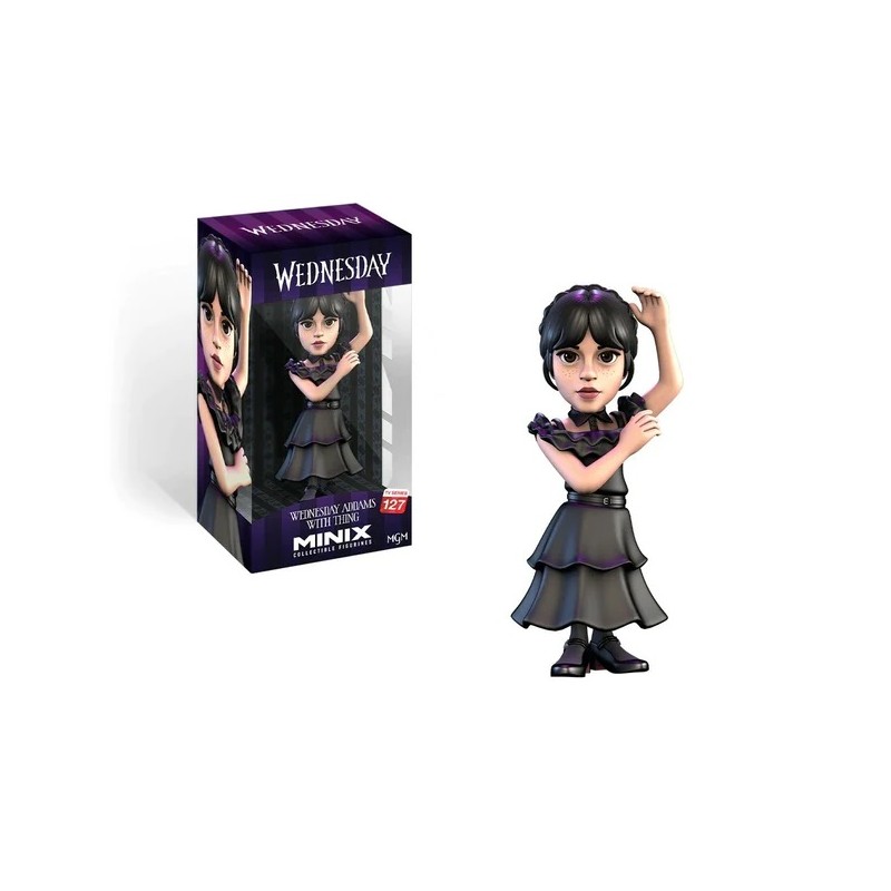 WEDNESDAY MERCOLEDI ADDAMS BALL DRESS MINIX COLLECTIBLE FIGURINE FIGURE NOBLE COLLECTIONS