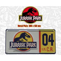 FANATTIK JURASSIC PARK LICENSE PLATE REPLICA