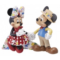 MICKEY E MINNIE BOTANICAL STATUA FIGURE ENESCO