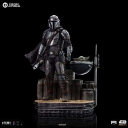 THE MANDALORIAN DIN DJARIN AND DIN GROGU ART SCALE 1/10 STATUA FIGURE IRON STUDIOS