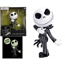 NIGHTMARE BEFORE CHRISTMAS JACK SKELLINGTON GLOWING METAL FIGURE JADA TOYS