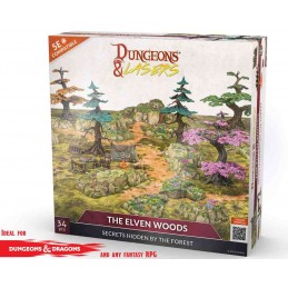 DUNGEONS AND LASERS THE ELVEN WOODS AMBIENTAZIONE MINIATURES GAME ARCHON STUDIO