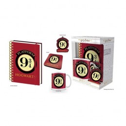 PYRAMID INTERNATIONAL HARRY POTTER PLATFORM 9 3/4 GIFT SET MUG COASTER KEYRING AND NOTEBOOK