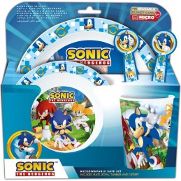 SONIC THE HEDGEHOG MICROWAVABLE SAFE SET STOVIGLIE STOR