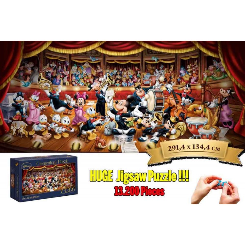 THE MASTERPIECE DISNEY ORCHESTRA 13200 PEZZI PUZZLE 291X134 CM RAVENSBURGER