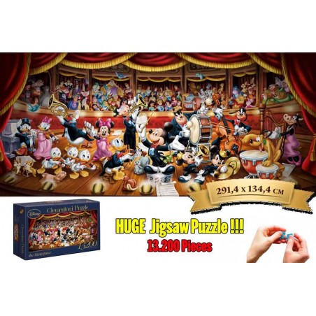 THE MASTERPIECE DISNEY ORCHESTRA 13200 PEZZI PUZZLE 291X134 CM