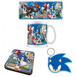 PYRAMID INTERNATIONAL SONIC THE HEDGEHOG GIFT SET MUG COASTER AND KEYRING