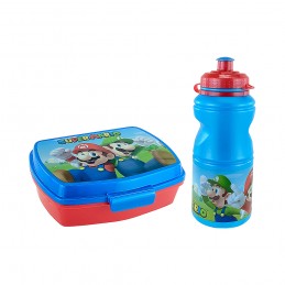 SUPER MARIO BOX PORTAPRANZO E BORRACCIA SET STOR