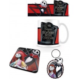 THE NIGHTMARE BEFORE CHRISTMAS GIFT SET TAZZA SOTTOBICCHIERE E PORTACHIAVI PYRAMID INTERNATIONAL