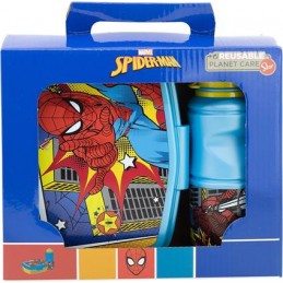 SPIDER-MAN BOX PORTAPRANZO E BORRACCIA SET STOR