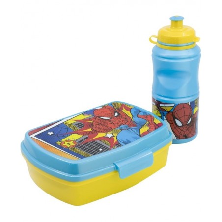 SPIDER-MAN BOX PORTAPRANZO E BORRACCIA SET