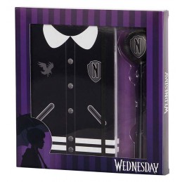 WEDNESDAY NEVERMORE UNIFORM DIARIO E PENNA SET KARACTERMANIA