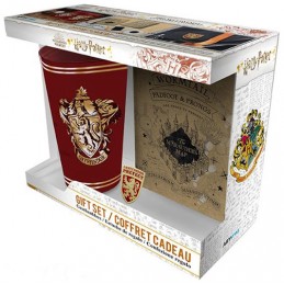 HARRY POTTER GRIFONDORO GIFT SET BICCHIERE SPILLA E TACCUINO ABYSTYLE