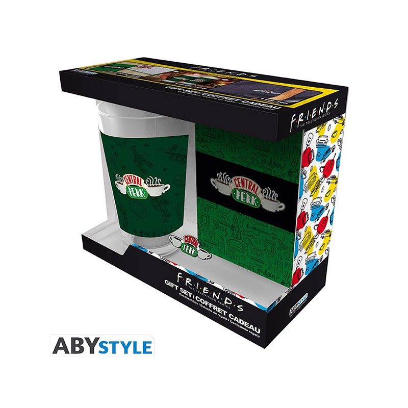 FRIENDS CENTRAL PERK GIFT SET BICCHIERE SPILLA E TACCUINO ABYSTYLE