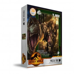 SD TOYS JURASSIC WORLD T-REX 3D EFFECT 100 PIECES JIGSAW