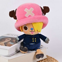 ONE PIECE CHOPPER X SANJI 20CM PELUCHE FIGURE SAKAMI MERCHANDISE