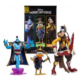 DISNEY MIRRORVERSE GENIE SCROOGE E GOOFY COMBOPACK 3X ACTION FIGURES MC FARLANE