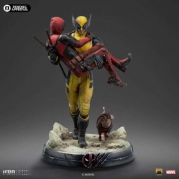 DEADPOOL AND WOLVERINE ART SCALE DELUXE 1/10 STATUA FIGURE IRON STUDIOS