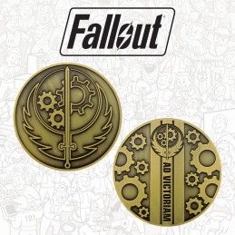 FALLOUT BROTHERHOOD OF STEEL METAL MEDALLION FANATTIK