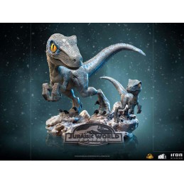 IRON STUDIOS JURASSIC WORLD DOMINION BLUE AND BETA MINICO FIGURE STATUE