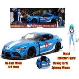 ROBOTECH MAX STERLING & 2020 TOYOTA SUPRA 1/24 DIE CAST MODEL JADA TOYS