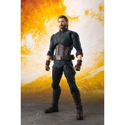 BANDAI AVENGERS INFINITY WAR - CAPTAIN AMERICA + TAMASHII EFFECT EXPLOSION S.H. FIGUARTS ACTION FIGURE