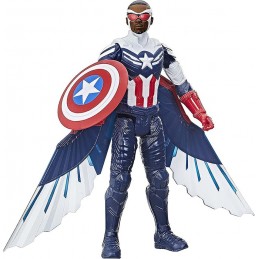 MARVEL THE FALCON AND THE WINTER SOLDIER CAPITAN AMERICA TITAN HERO SERIES 30CM ACTION FIGURE HASBRO