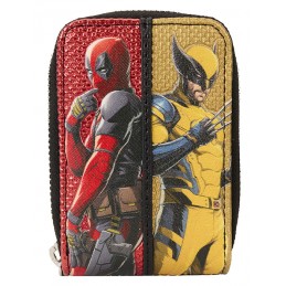 LOUNGEFLY MARVEL STUDIOS DEADPOOL AND WOLVERINE ACCORDION WALLET