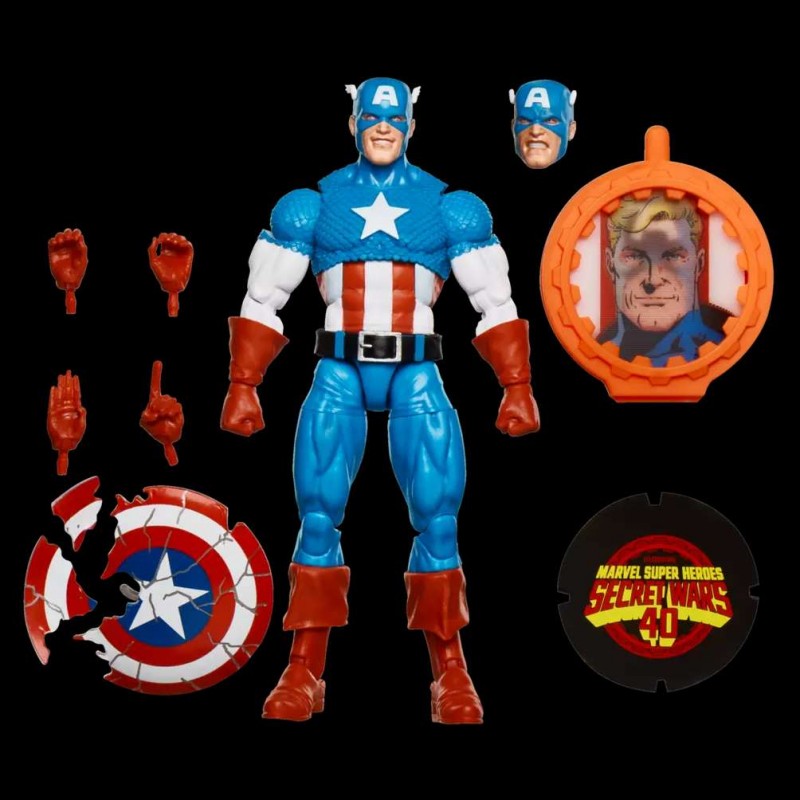 HASBRO MARVEL LEGENDS SECRET WARS SERIES CAPTAIN AMERICA ACTION FIGURE