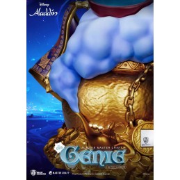 DISNEY ALADDIN GENIE MASTER CRAFT STATUA RESINA FIGURE BEAST KINGDOM