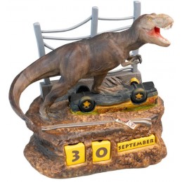 GRUPO ERIK JURASSIC PARK T-REX PERPETUAL CALENDAR FIGURE DIORAMA