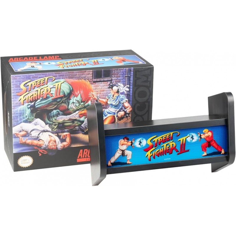 STREET FIGHTER II RETRO ARCADE LIGHT LAMPADA DA MURO GRUPO ERIK