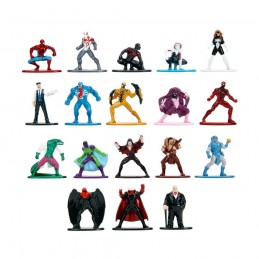 MARVEL SPIDER-MAN WAVE 9 NANO METALFIG 18X METAL DIECAST MINI FIGURE SET JADA TOYS