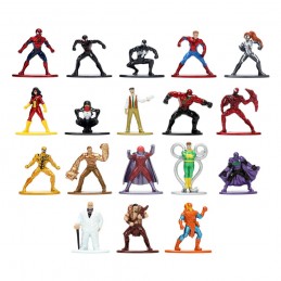 MARVEL SPIDER-MAN WAVE 8 NANO METALFIG 18X METAL DIECAST MINI FIGURE SET JADA TOYS