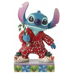 LILO AND STITCH CHRISTMAS PJ STITCH STATUA FIGURE ENESCO