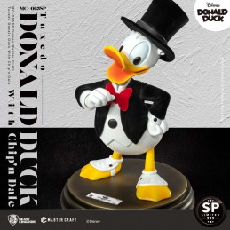 TUXEDO DONALD DUCK AND CHIP & DALE MASTER CRAFT PLATINUM VER. STATUA 40CM RESIN FIGURE BEAST KINGDOM