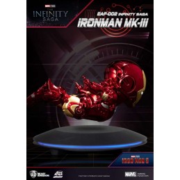 MARVEL THE INFINITY SAGA IRON MAN MARK 3 FLOATING FIGURE STATUA BEAST KINGDOM