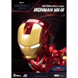 MARVEL THE INFINITY SAGA IRON MAN MARK 3 FLOATING FIGURE STATUA BEAST KINGDOM