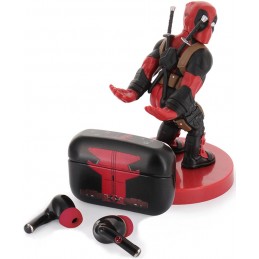 EXQUISITE GAMING MARVEL DEADPOOL EAR BUDS AND CABLE GUY FIGURE BUNDLE