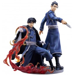 FULLMETAL ALCHEMIST BROTHERHOOD ROY MUSTANG AND MAES HUGHES KIZUNA 1/7 STATUA 27CM FIGURE PROOF