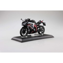 AOSHIMA KAWASAKI NINJA ZX-25R SPARK BLACK X STARDUST WHITE DIECAST BIKE SERIES 1/12 MODEL