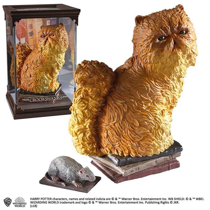 HARRY POTTER MAGICAL CREATURES - CROOKSHANKS STATUA FIGURE NOBLE COLLECTIONS